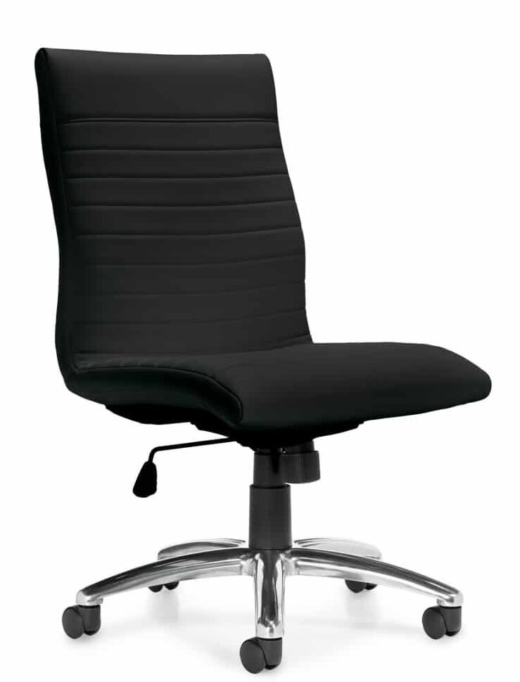 Ultra Armless Black Front